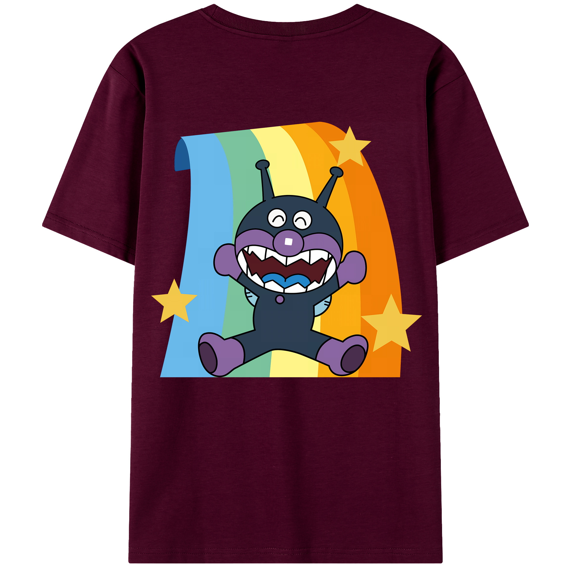 （画像用） アンパンマン Anpanman レディース半袖Tシャツ(バックプリント)